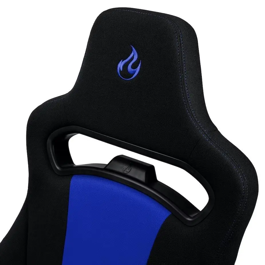 Fotel Nitro Concepts E250 Galactic Blue Biurowy do 120kg Tkanina Czarno-niebieski