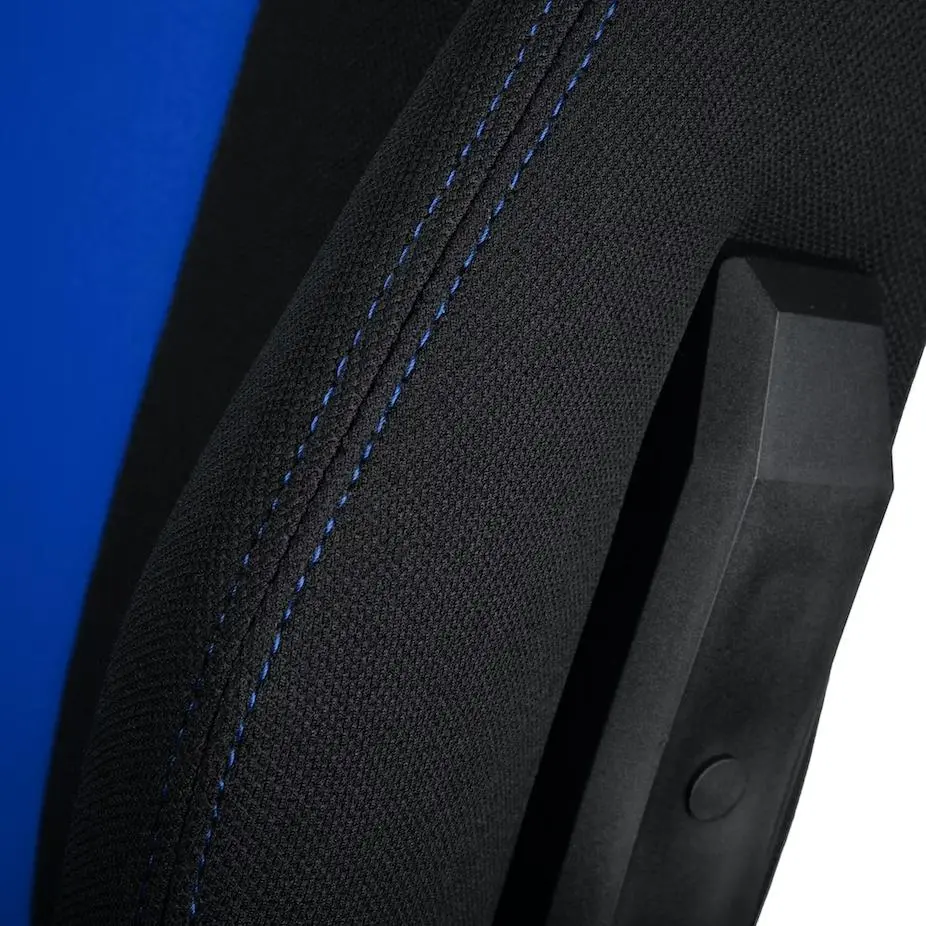 Fotel Nitro Concepts E250 Galactic Blue Biurowy do 120kg Tkanina Czarno-niebieski