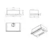 Okap Akpo WK-7 Light Glass Touch 50 Czarny matowy