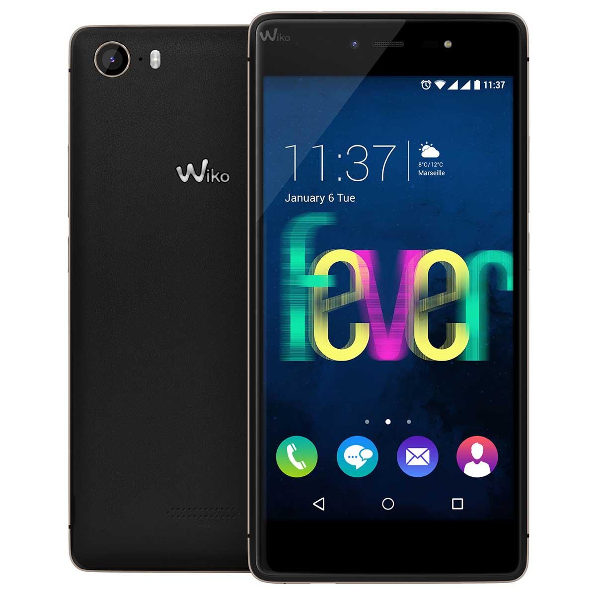 Smartfon Wiko Fever (czarno-złoty)