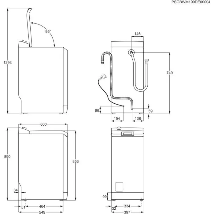 Pralka Electrolux 600 SensiCare EW6TN5272P 7kg 1200obr/min