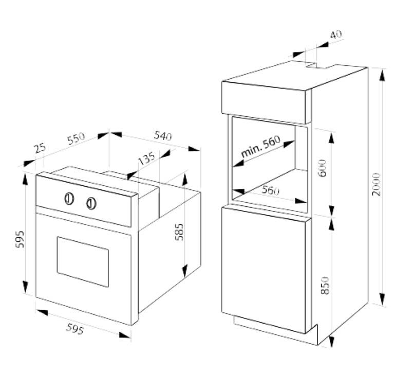 Piekarnik elektryczny Amica EB7551W Fusion Soft - termoobieg - prowadnice teleskopowe