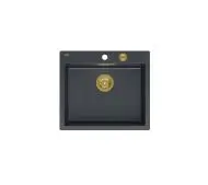 Quadron HB8304U8-G1 P2O Morgan 110 Granitowy Czarny metalik/Złoty