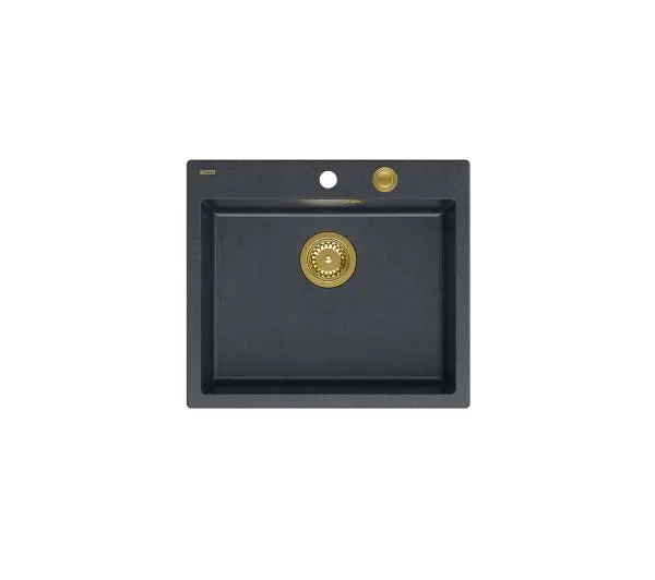 Quadron HB8304U8-G1 P2O Morgan 110 Granitowy Czarny metalik/Złoty