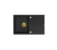 Quadron HB8203U7-G1 P2O Morgan 111 Granitowy Czarny mat/Złoty