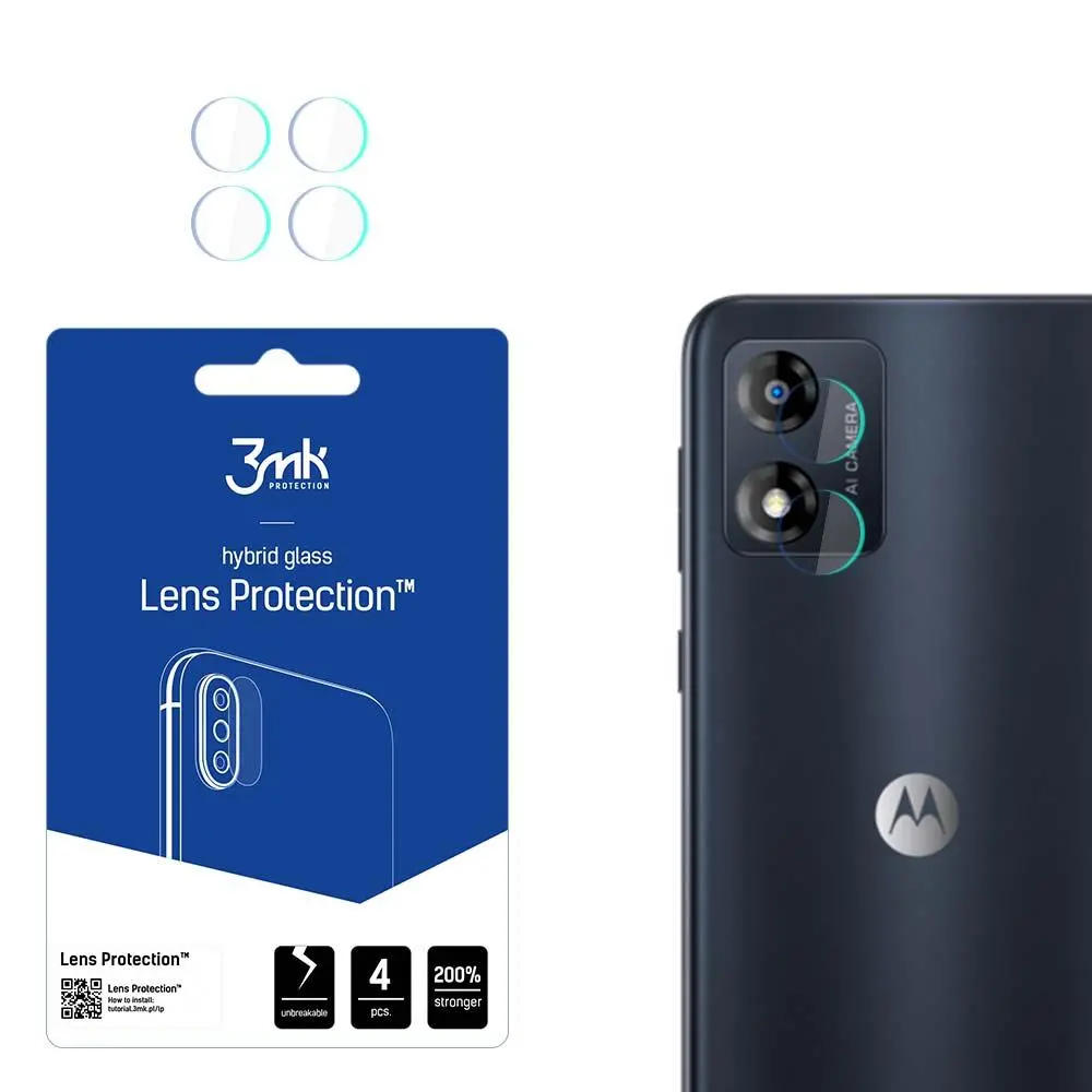 Szkło hybrydowe 3mk Lens Protect do Motorola Moto E13