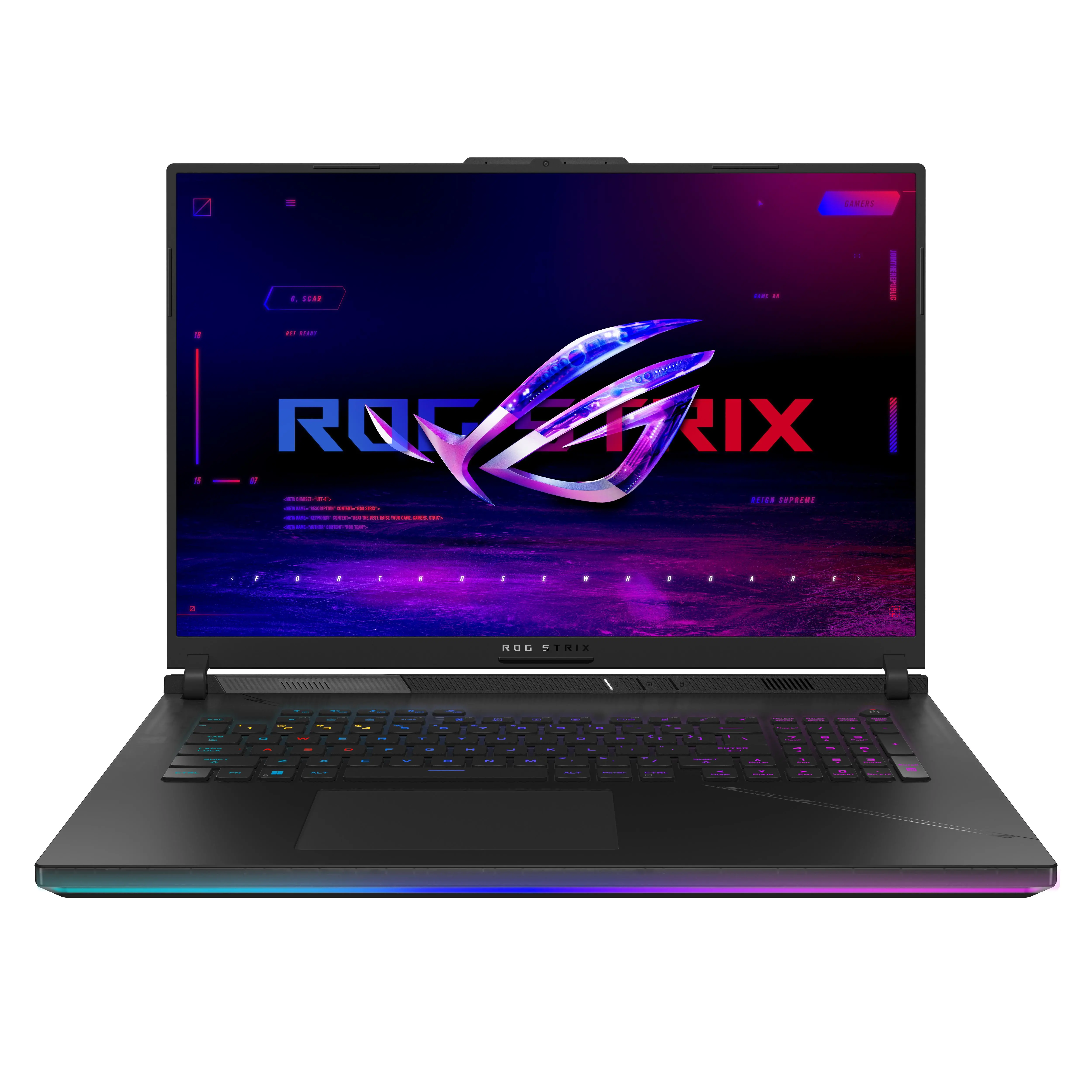 Laptop gamingowy ASUS ROG Strix Scar 18 2023 G834JY-N6017 18" 240Hz i9-13980HX -32GB RAM 2TB Dysk SSD RTX4090 DLSS3 Czarny