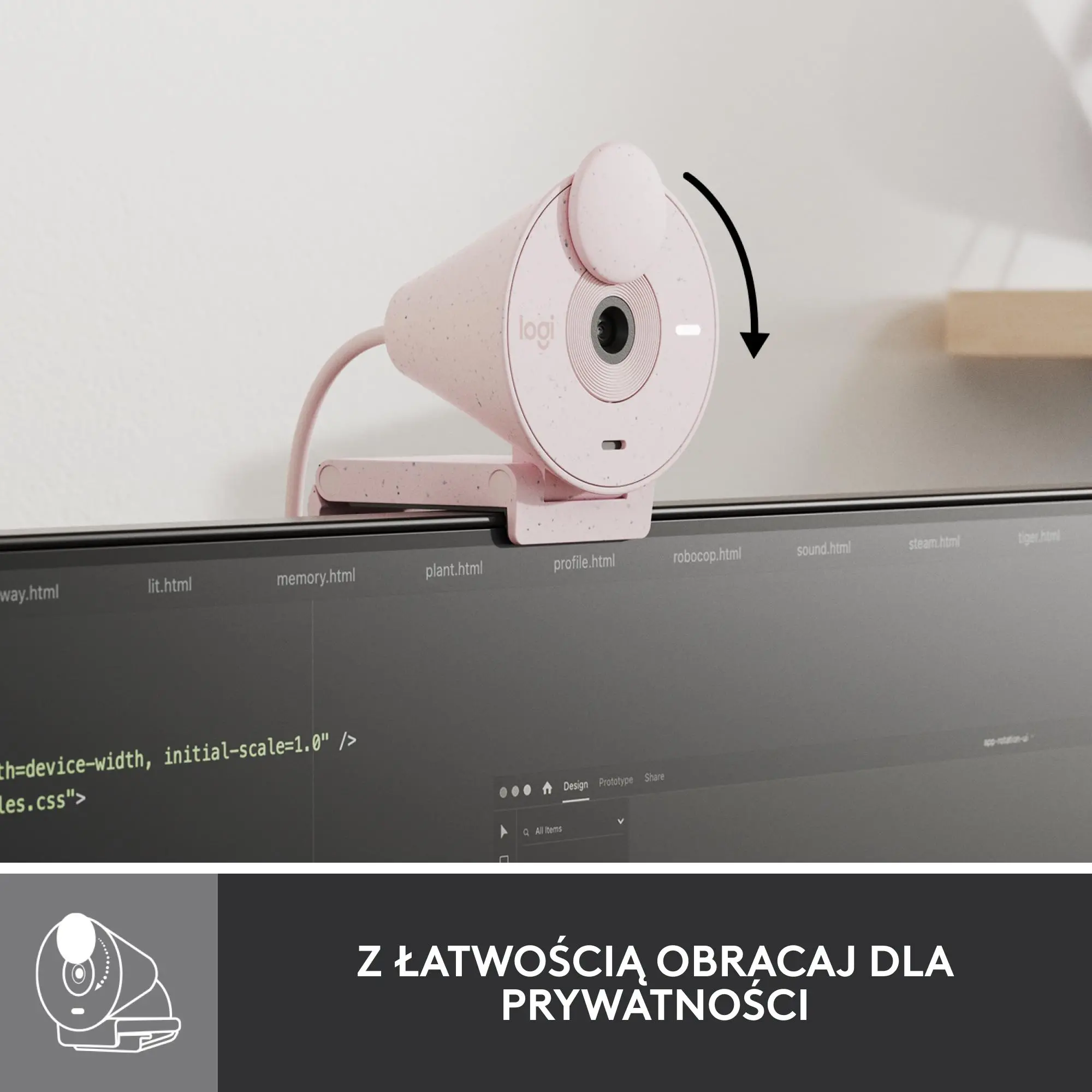Kamera internetowa Logitech Brio 300 Rózowy