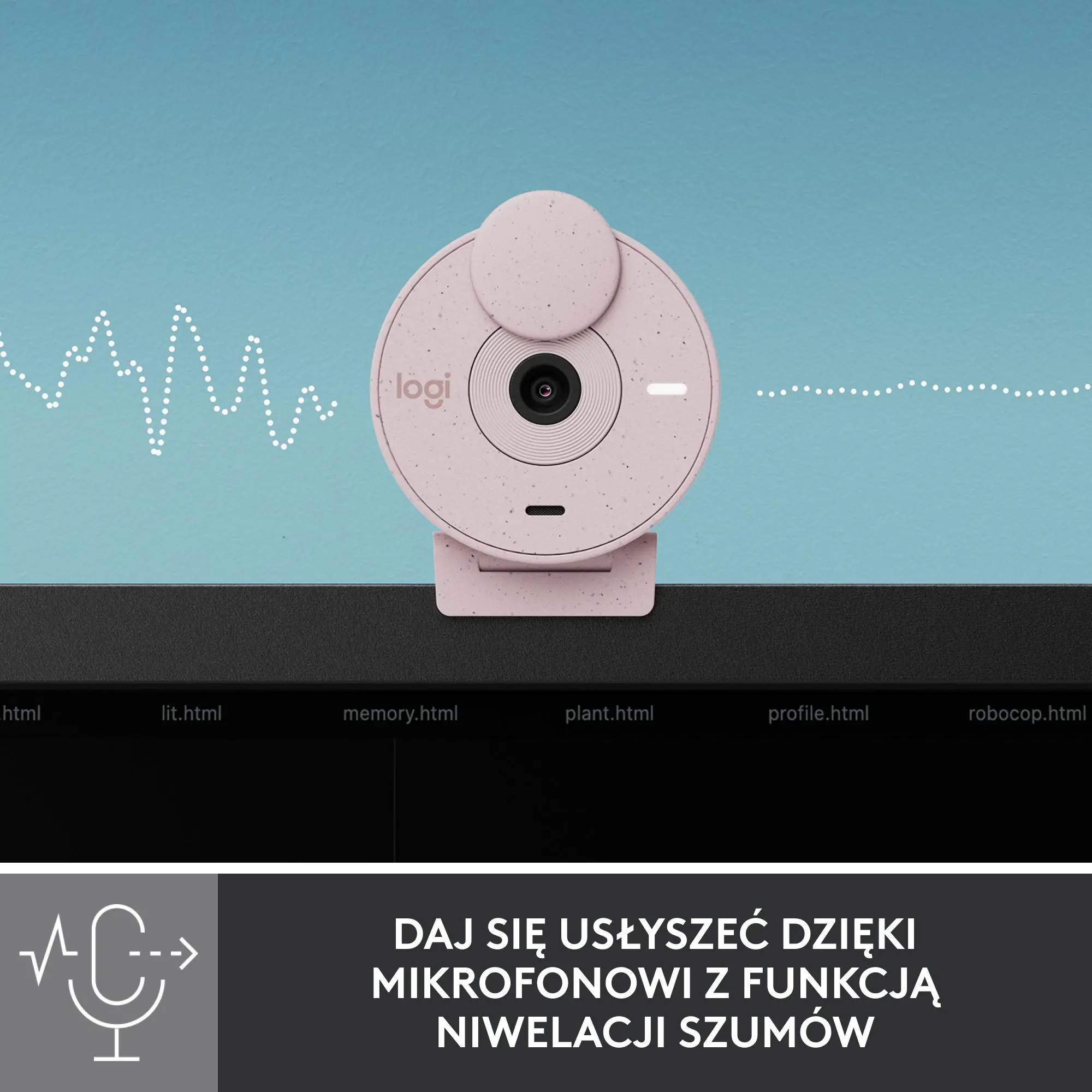 Kamera internetowa Logitech Brio 300 Rózowy