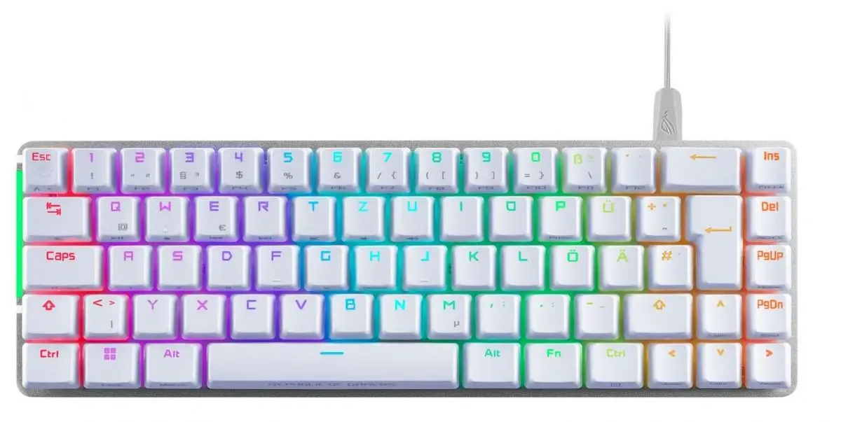 Klawiatura mechaniczna ASUS ROG Falchion NX Red Biały