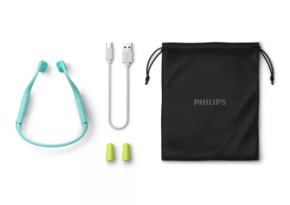 Słuchawki bezprzewodowe Philips TAK4607GR/00 Dla dzieci Przewodnictwo kostne Bluetooth 5.2 Zielony