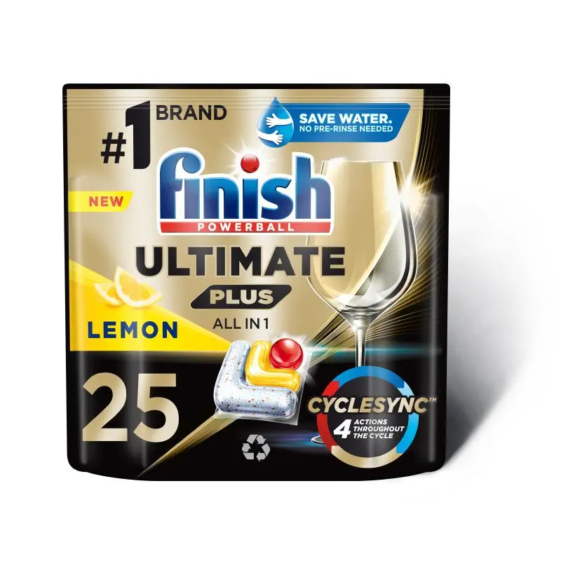 Kapsułki do zmywarki Finish Ultimate Plus Lemon 25szt.