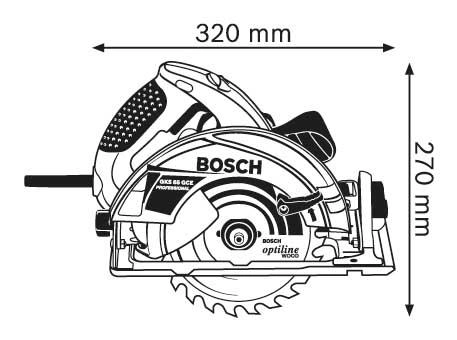 Pilarka tarczowa Bosch Professional GKS 65 GCE