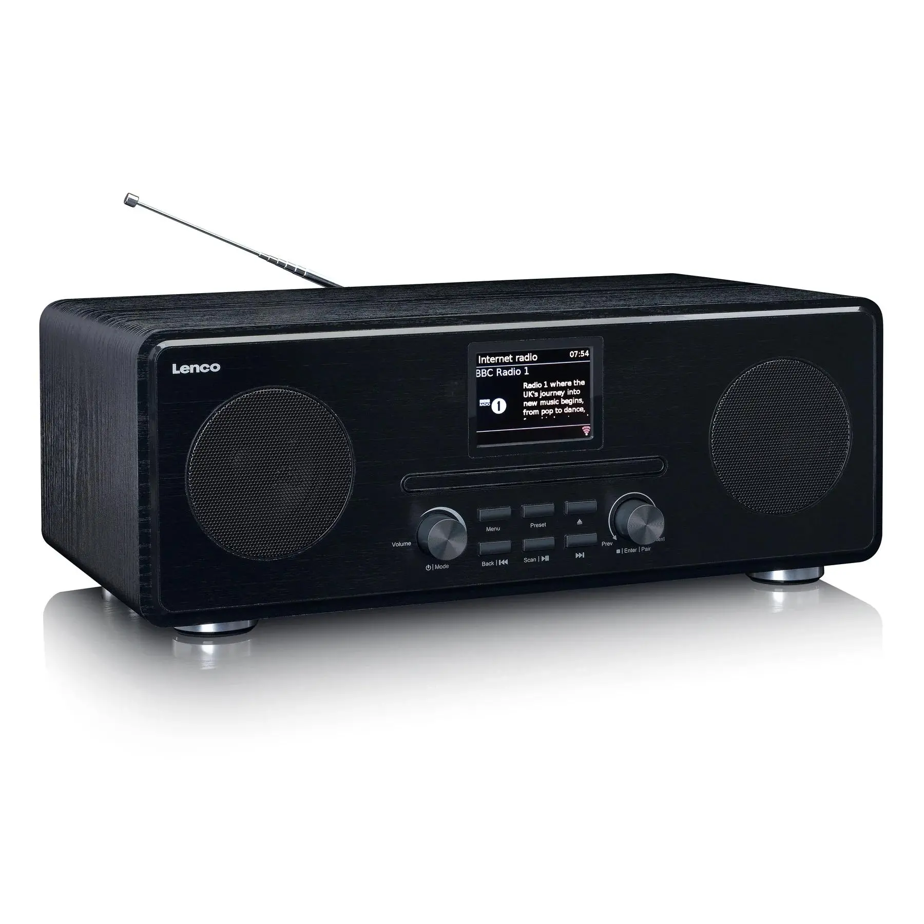 Radioodbiornik Lenco DIR-261BK Radio FM DAB+ Internetowe Bluetooth Czarny
