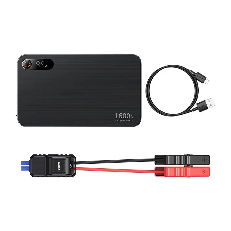 Powerbank Baseus CGNL070001 Jump Starter Super Energy PRO 1600A 16000mAh 65W Czarny