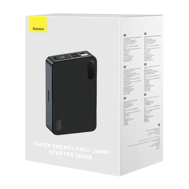 Powerbank Baseus CGNL070001 Jump Starter Super Energy PRO 1600A 16000mAh 65W Czarny