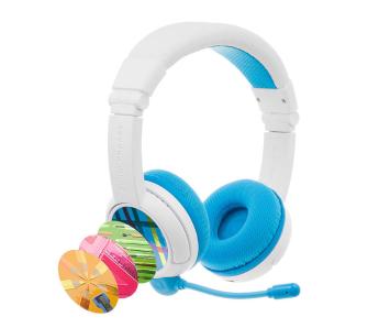 Słuchawki bezprzewodowe z mikrofonem BuddyPhones School+ (niebieski) dla dzieci