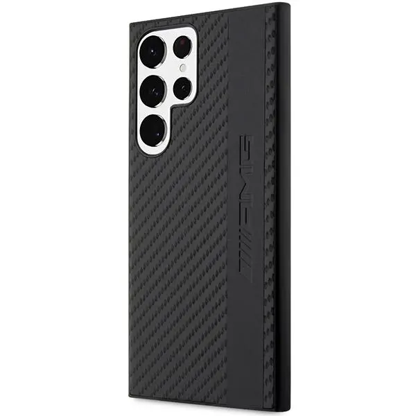 Etui Mercedes-Benz Carbon Stripe&Embossed AMHCS23LBLSCA do Samsung Galaxy S23 Ultra