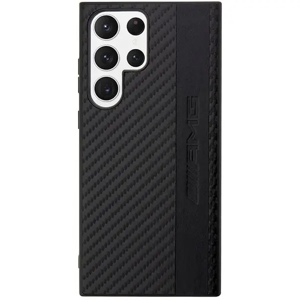 Etui Mercedes-Benz Carbon Stripe&Embossed AMHCS23LBLSCA do Samsung Galaxy S23 Ultra