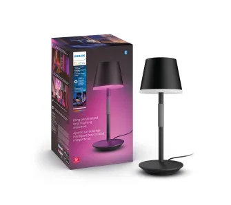 Lampa biurkowa Philips Hue Go White and Colour Ambiance Czarny
