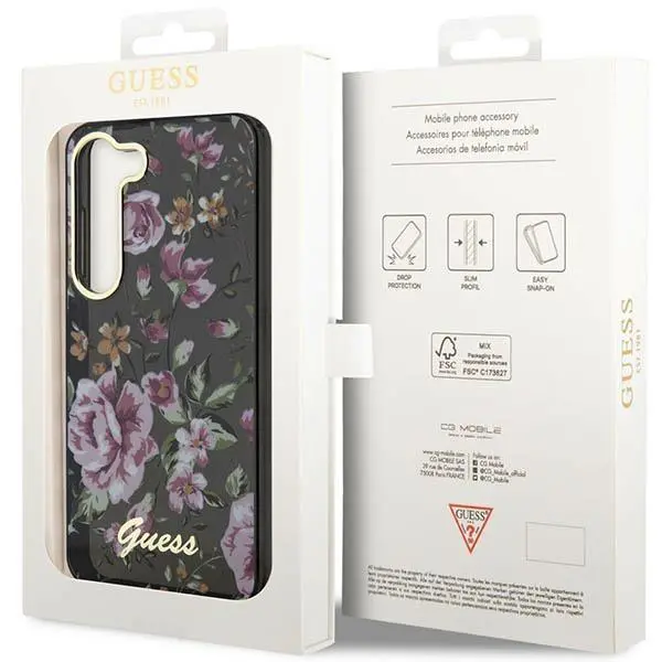 Etui Guess Flower Collection GUHCS23MHCFWSK do Samsung Galaxy S23+