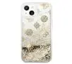 Etui Guess Peony Liquid Glitter GUHCP13SLGPEGO do iPhone 13 mini