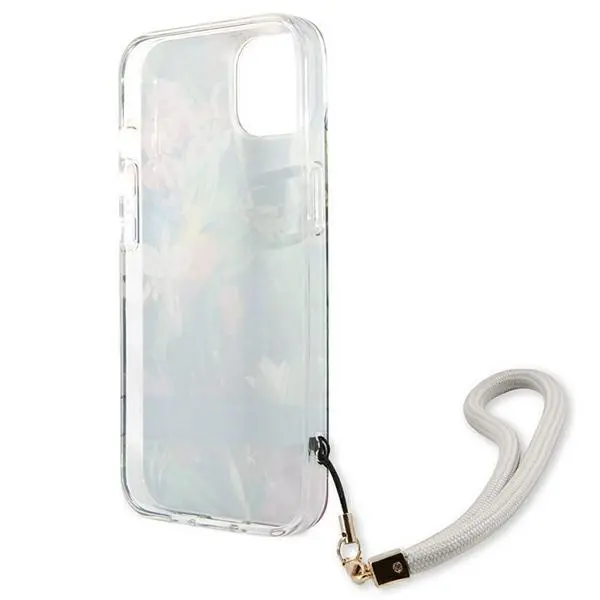 Etui Guess Flower Strap GUHCP13SHFLSB do iPhone 13 mini