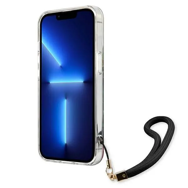 Etui Guess Flower Strap GUHCP13SHFLSB do iPhone 13 mini