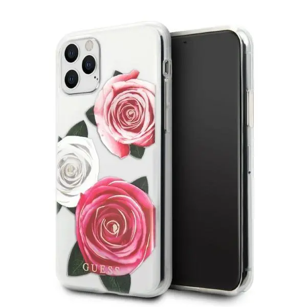 Etui Guess Flower Desire Pink & White Rose GUHCN58ROSTRT do iPhone 11 Pro