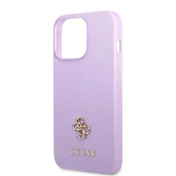 Etui Guess Saffiano 4G Small Metal Logo GUHCP13XPS4MU do iPhone 13 Pro Max