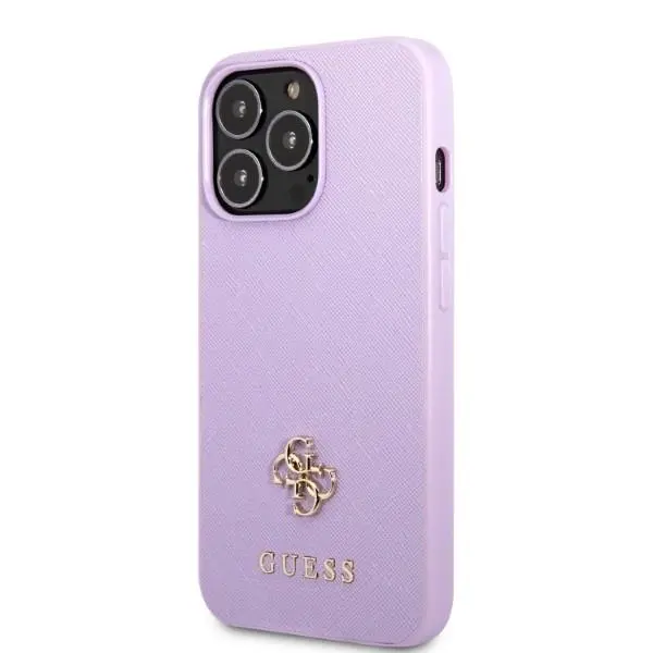 Etui Guess Saffiano 4G Small Metal Logo GUHCP13XPS4MU do iPhone 13 Pro Max