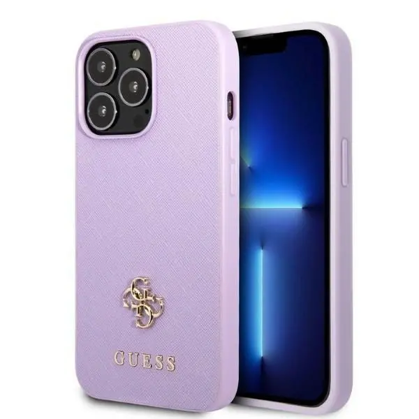 Etui Guess Saffiano 4G Small Metal Logo GUHCP13XPS4MU do iPhone 13 Pro Max
