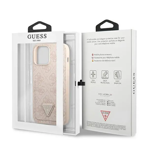 Etui Guess 4G Triangle Logo Cardslot GUHCP13XP4TPP do iPhone 13 Pro Max