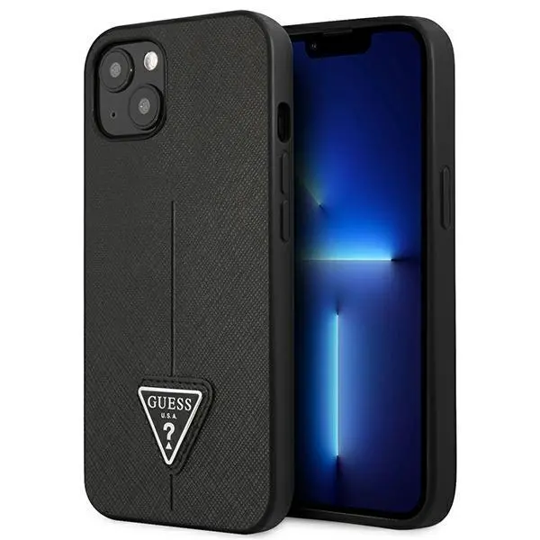 Etui Guess Saffiano Triangle Logo GUHCP13SPSATLK do iPhone 13 mini