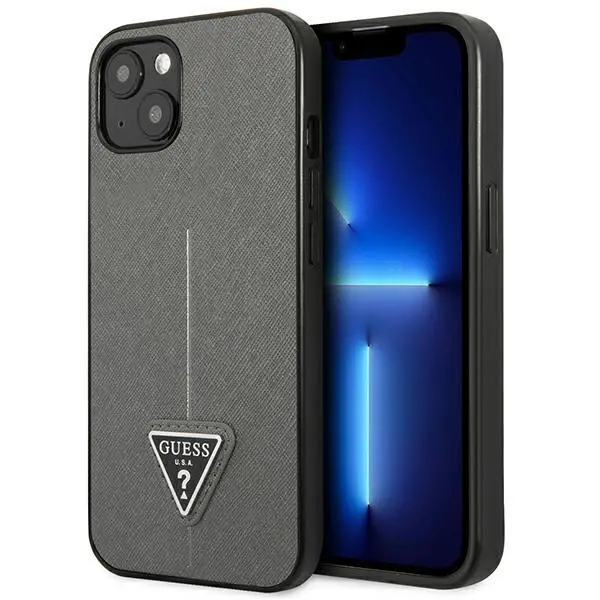 Etui Guess Saffiano Triangle Logo GUHCP13SPSATLG do iPhone 13 mini