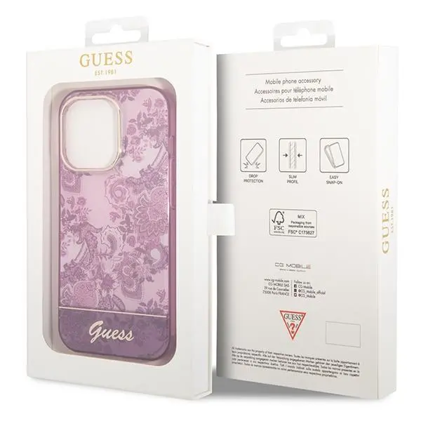 Etui Guess Porcelain Collection GUHCP14XHGPLHF do iPhone 14 Pro Max