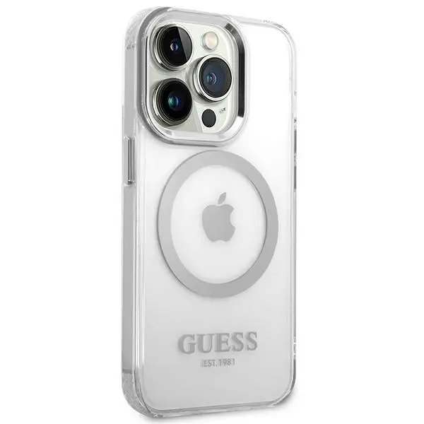 Etui Guess Metal Outline Magsafe GUHMP14XHTRMS do iPhone 14 Pro Max