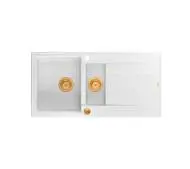 Quadron HQE510050U1_PVDC1 P2O Evan 156 Granitowy Biały/Miedziany