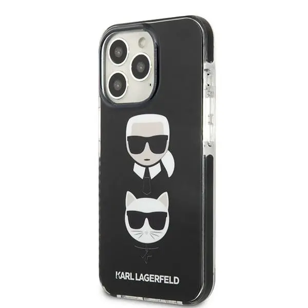 Etui Karl Lagerfeld Karl&Choupette Head KLHCP13XTPE2TK do iPhone 13 Pro Max