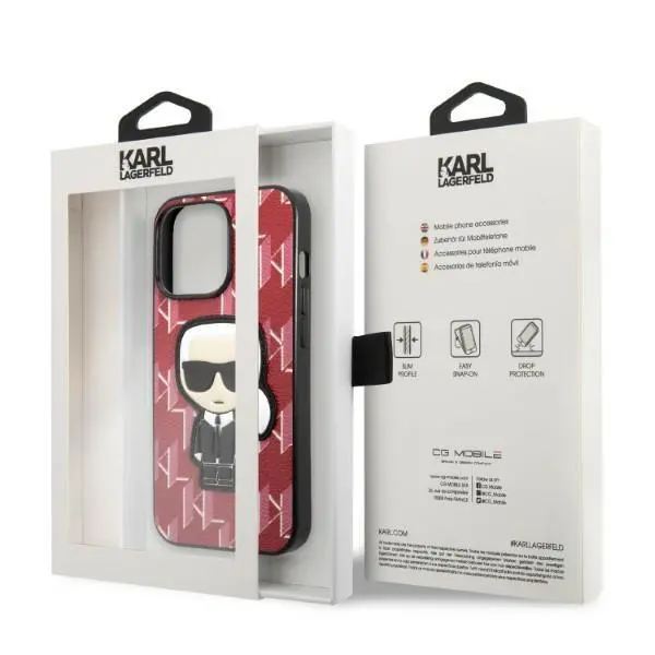 Etui Karl Lagerfeld Monogram Ikonik Patch KLHCP13XPMNIKPI do iPhone 13 Pro Max