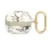 Etui na słuchawki Guess Marble Strap Collection do AirPods 3 Szaro-biały