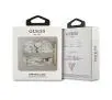 Etui na słuchawki Guess Marble Strap Collection do AirPods 3 Szaro-biały