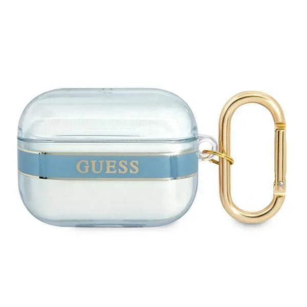 Etui na słuchawki Guess Strap Collection do AirPods Pro Niebieski