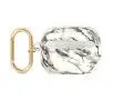 Etui na słuchawki Guess Marble Strap Collection do AirPods Pro Szaro-biały