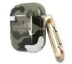 Etui na słuchawki Guess Camo Collection do AirPods Zielony moro