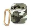 Etui na słuchawki Guess Camo Collection do AirPods Zielony moro