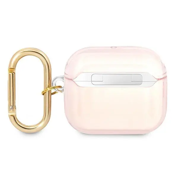 Etui na słuchawki Guess Strap Collection do AirPods 3 Różowy