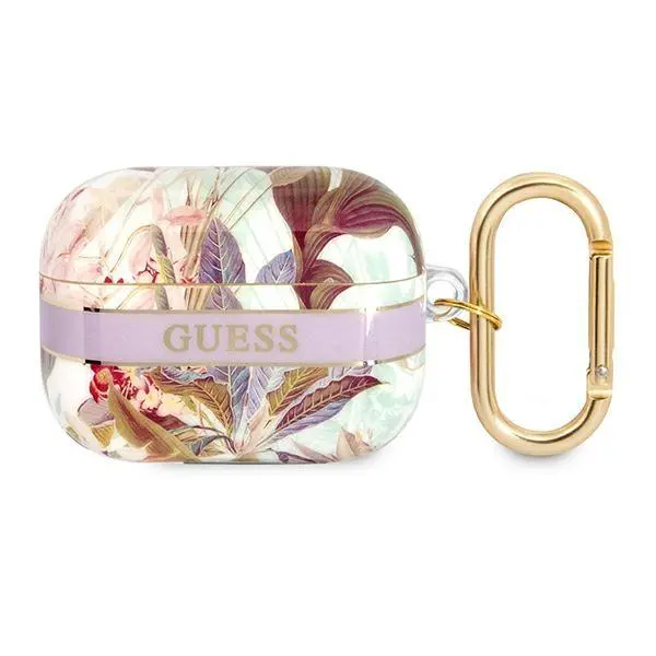 Etui na słuchawki Guess Flower Strap Collection do AirPods Pro Wielokolorowy