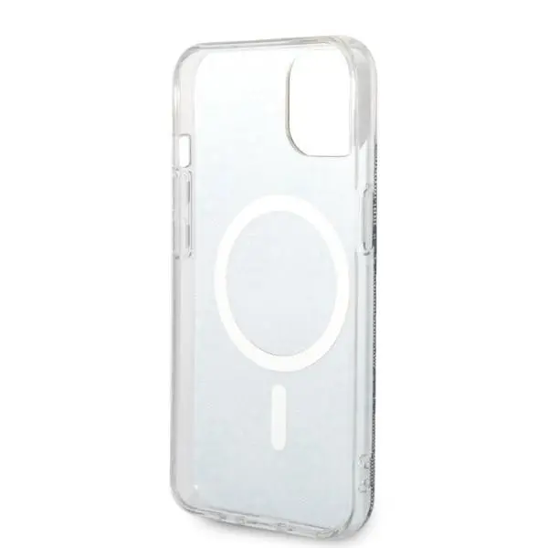 Zestaw Guess GUBPP14SH4EACSB ładowarka indukcyjna + etui 4G Print MagSafe do iPhone 14
