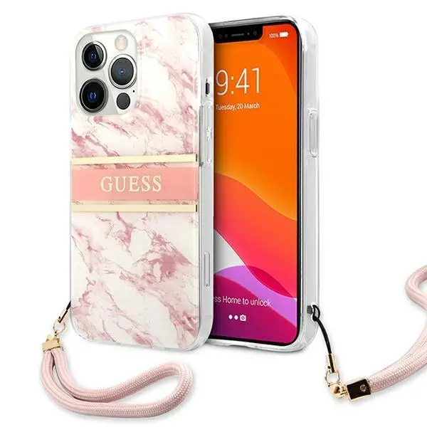 Etui Guess Marble Strap Collection GUHCP13XKMABPI do iPhone 13 Pro Max